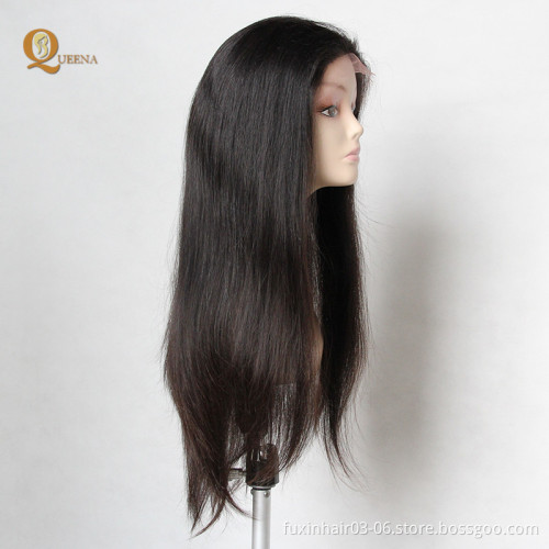 100% Brazilian Virgin Hair Human Hair Full Lace Wig With nature Hair line
